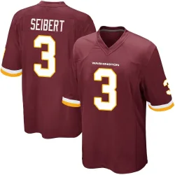 Washington Commanders Men's Game Burgundy Team Color Jersey (3 Austin Seibert)