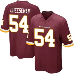 Washington Commanders Men's Game Burgundy Team Color Jersey (54 Camaron Cheeseman)