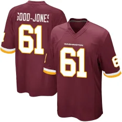 Washington Commanders Men's Game Burgundy Team Color Jersey (61 Julian Good-Jones)