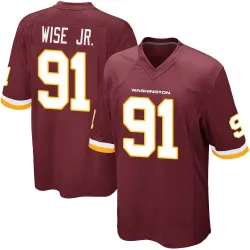 Washington Commanders Men's Game Burgundy Team Color Jersey (91 Deatrich Wise Jr.)