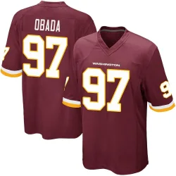 Washington Commanders Men's Game Burgundy Team Color Jersey (97 Efe Obada)