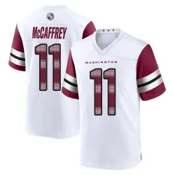 Washington Commanders Men's Game White Jersey (11 Luke McCaffrey)