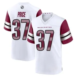 Washington Commanders Men's Game White Jersey (37 Bobby Price)