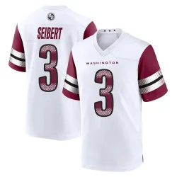 Washington Commanders Men's Game White Jersey (3 Austin Seibert)