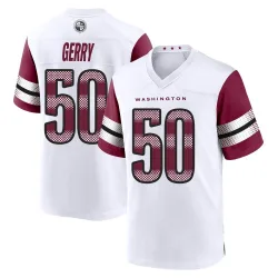 Washington Commanders Men's Game White Jersey (50 Nate Gerry)