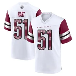 Washington Commanders Men's Game White Jersey (51 Bobby Hart)
