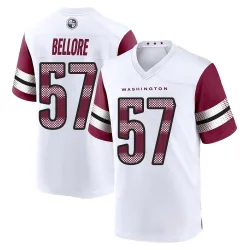 Washington Commanders Men's Game White Jersey (57 Nick Bellore)