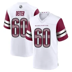 Washington Commanders Men's Game White Jersey (60 Michael Deiter)