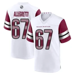 Washington Commanders Men's Game White Jersey (67 Nick Allegretti)