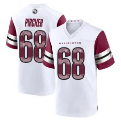 Washington Commanders Men's Game White Jersey (68 Max Pircher)