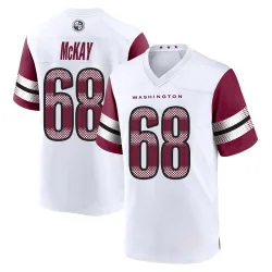 Washington Commanders Men's Game White Jersey (68 Timothy McKay)