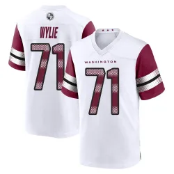Washington Commanders Men's Game White Jersey (71 Andrew Wylie)