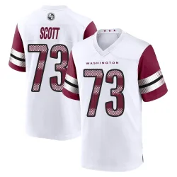 Washington Commanders Men's Game White Jersey (73 Trent Scott)