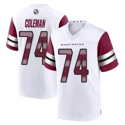 Washington Commanders Men's Game White Jersey (74 Brandon Coleman)