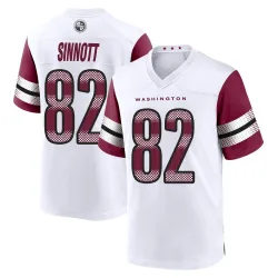 Washington Commanders Men's Game White Jersey (82 Ben Sinnott)