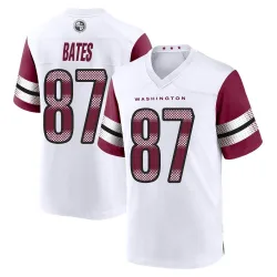 Washington Commanders Men's Game White Jersey (87 John Bates)