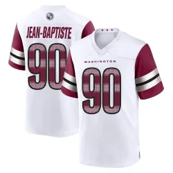Washington Commanders Men's Game White Jersey (90 Javontae Jean-Baptiste)