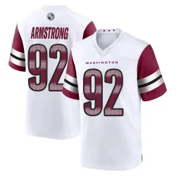 Washington Commanders Men's Game White Jersey (92 Dorance Armstrong)