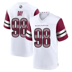 Washington Commanders Men's Game White Jersey (98 Sheldon Day)