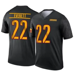 Washington Commanders Men's Legend Black Alternate Jersey (22 Deshazor Everett)