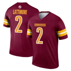 Washington Commanders Men's Legend Burgundy Jersey (2 Marshon Lattimore)
