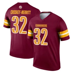 Washington Commanders Men's Legend Burgundy Jersey (32 Jacory Croskey-Merritt)