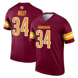 Washington Commanders Men's Legend Burgundy Jersey (34 Michael Wiley)
