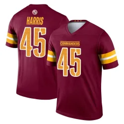 Washington Commanders Men's Legend Burgundy Jersey (45 De'Jon Harris)