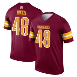 Washington Commanders Men's Legend Burgundy Jersey (48 Ben Nikkel)