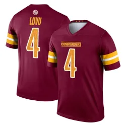 Washington Commanders Men's Legend Burgundy Jersey (4 Frankie Luvu)