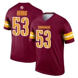 Washington Commanders Men's Legend Burgundy Jersey (53 Nate Herbig)