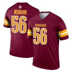 Washington Commanders Men's Legend Burgundy Jersey (56 Kain Medrano)