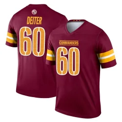 Washington Commanders Men's Legend Burgundy Jersey (60 Michael Deiter)