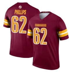 Washington Commanders Men's Legend Burgundy Jersey (62 Tyre Phillips)