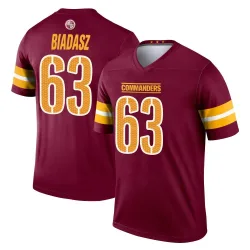 Washington Commanders Men's Legend Burgundy Jersey (63 Tyler Biadasz)