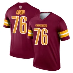 Washington Commanders Men's Legend Burgundy Jersey (76 Sam Cosmi)