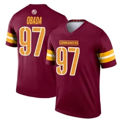 Washington Commanders Men's Legend Burgundy Jersey (97 Efe Obada)