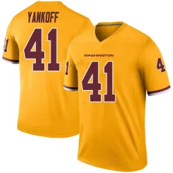 Washington Commanders Men's Legend Gold Color Rush Jersey (41 Colson Yankoff)