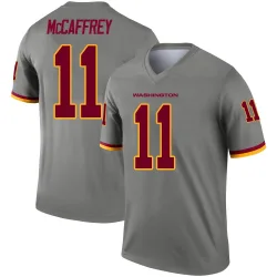 Washington Commanders Men's Legend Gray Inverted Jersey (11 Luke McCaffrey)