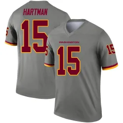 Washington Commanders Men's Legend Gray Inverted Jersey (15 Sam Hartman)