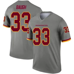 Washington Commanders Men's Legend Gray Inverted Jersey (33 Sammy Baugh)