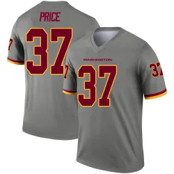 Washington Commanders Men's Legend Gray Inverted Jersey (37 Bobby Price)