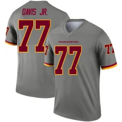 Washington Commanders Men's Legend Gray Inverted Jersey (77 Carl Davis Jr.)