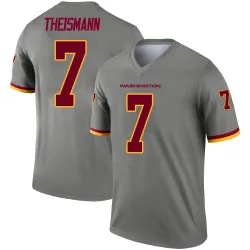Washington Commanders Men's Legend Gray Inverted Jersey (7 Joe Theismann)