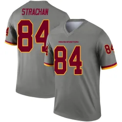 Washington Commanders Men's Legend Gray Inverted Jersey (84 Mike Strachan)