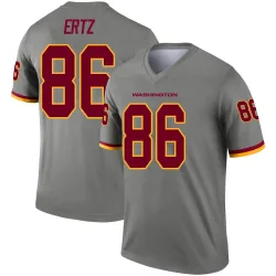 Washington Commanders Men's Legend Gray Inverted Jersey (86 Zach Ertz)
