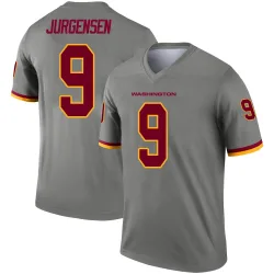 Washington Commanders Men's Legend Gray Inverted Jersey (9 Sonny Jurgensen)