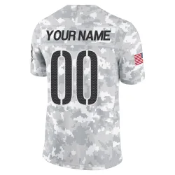 Washington Commanders Men's Limited Arctic Camo 2024 Salute to Service Jersey (00 Custom)