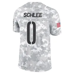 Washington Commanders Men's Limited Arctic Camo 2024 Salute to Service Jersey (0 Collin Schlee)