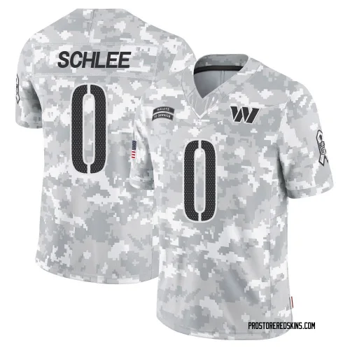 Washington Commanders Men's Limited Arctic Camo 2024 Salute to Service Jersey (0 Collin Schlee)